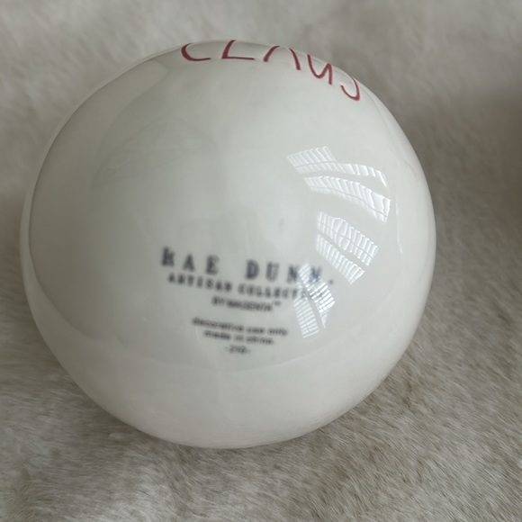 Rae Dunn “MR. AND MRS. CLAUS” Christmas Ornaments - Picture 6 of 9